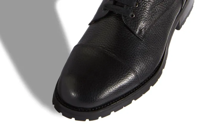 Men Casual Manolo Blahnik CAMPCHOSH Black Deer Leather LaceUp Boots Men Casual Manolo Blahnik CAMPCHOSH Black Deer Leather LaceUp Boots