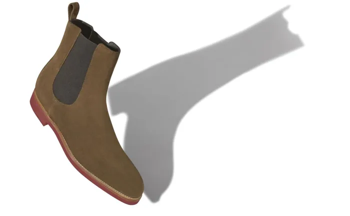 Men Casual Manolo Blahnik MADRID Brown Suede Chelsea Boots Men Casual Manolo Blahnik MADRID Brown Suede Chelsea Boots