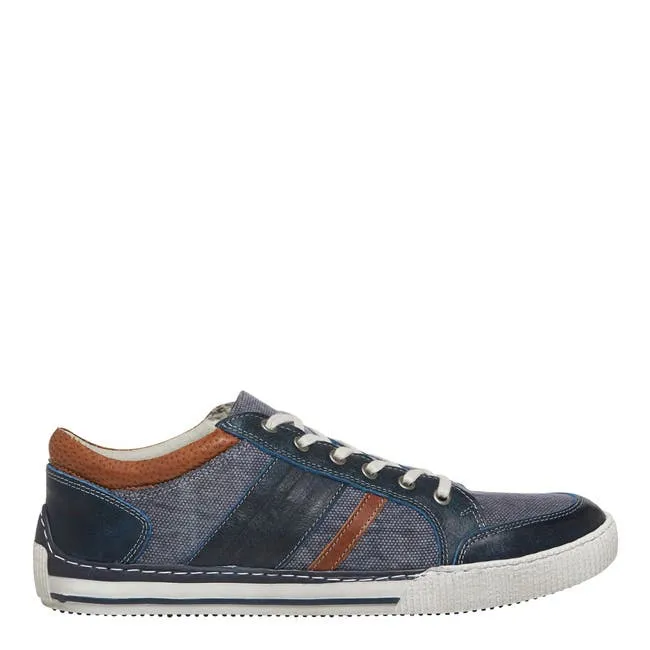 Men Cedric Navy Canvas Shoes Windsor Smith Shoes