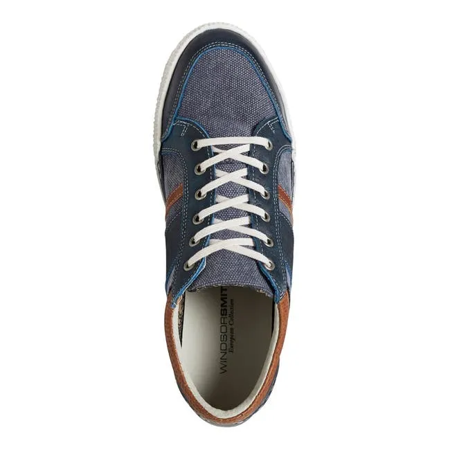 Men Cedric Navy Canvas Shoes Windsor Smith Shoes