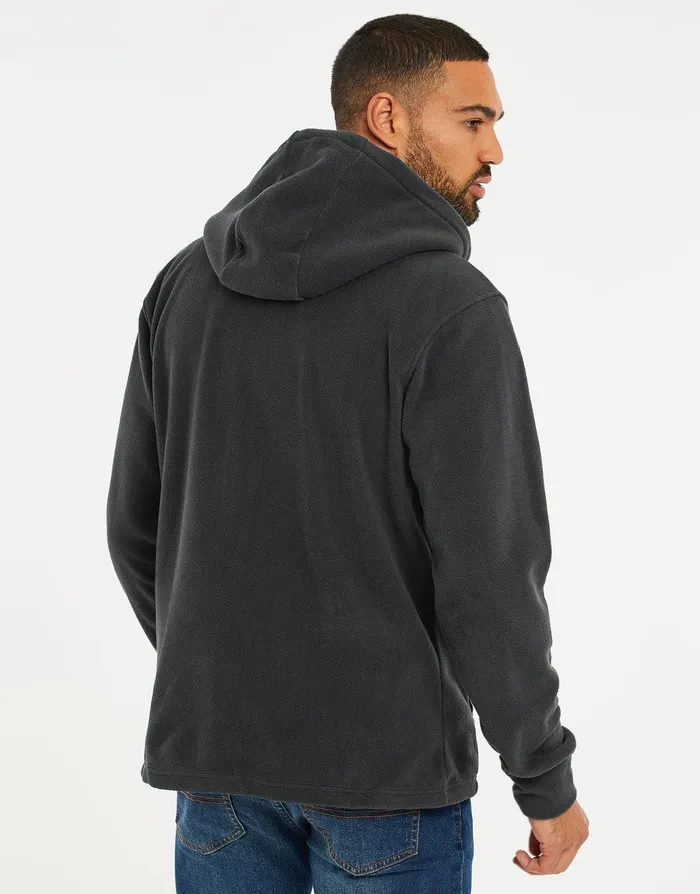 Men Charcoal Fitness Fleece ZipThrough Hoodie Charcoal Threadbare Hoodies Men Charcoal Fitness Fleece ZipThrough Hoodie Charcoal Threadbare Hoodies