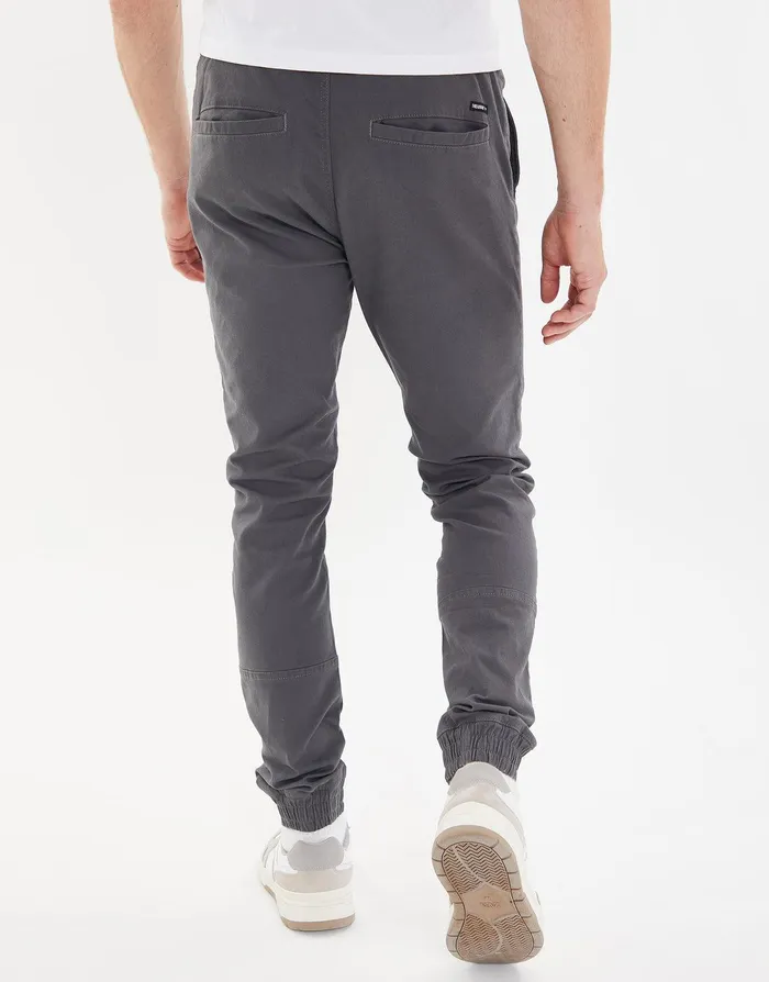 Men Charcoal Slim Fit Cuffed Trousers Charcoal Threadbare Trousers and Cargos Men Charcoal Slim Fit Cuffed Trousers Charcoal Threadbare Trousers and Cargos