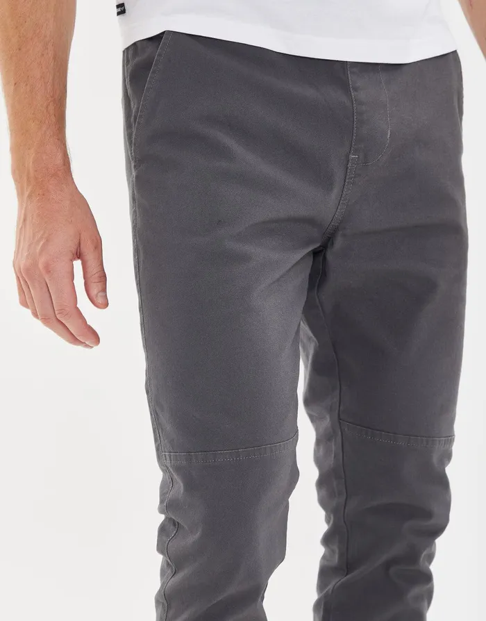 Men Charcoal Slim Fit Cuffed Trousers Charcoal Threadbare Trousers and Cargos Men Charcoal Slim Fit Cuffed Trousers Charcoal Threadbare Trousers and Cargos
