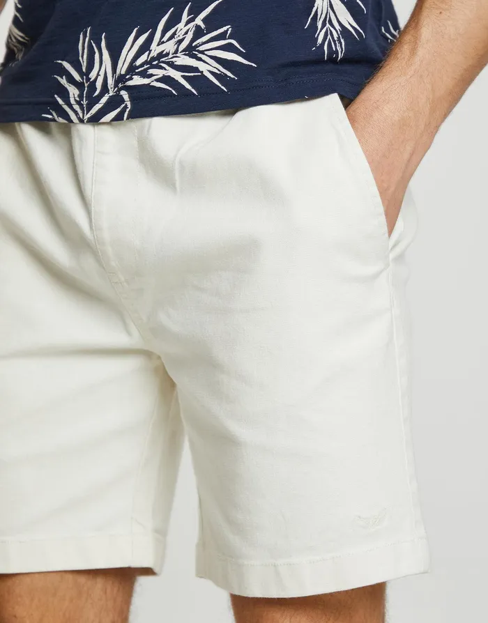 Men Cream Jogger Style Chino Shorts Cream Threadbare Shorts Men Cream Jogger Style Chino Shorts Cream Threadbare Shorts