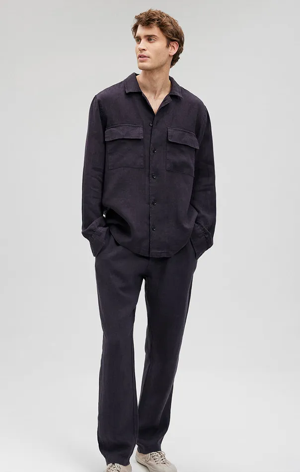 Men Double Pocket ButtonUp Shirt In Persicope Mavi Jeans TShirts