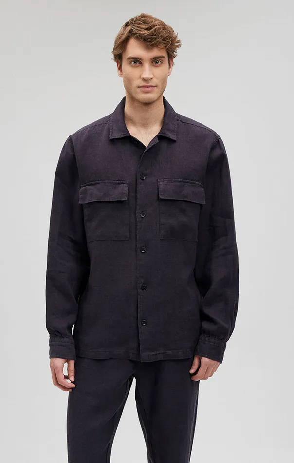 Men Double Pocket ButtonUp Shirt In Persicope Mavi Jeans TShirts