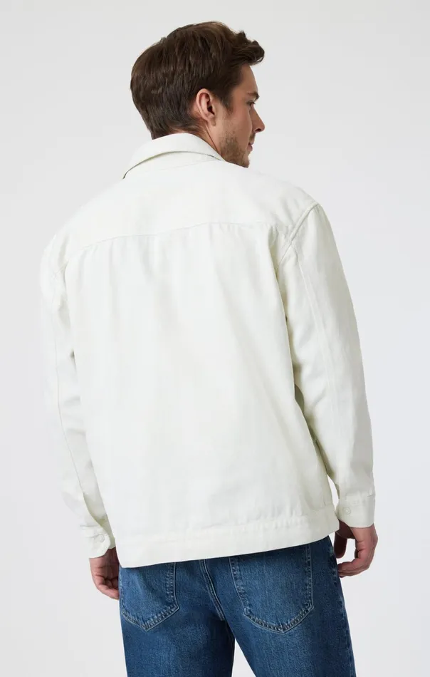 Men Double Pocket Overshirt In Antique White Mavi Jeans Shirts Men Double Pocket Overshirt In Antique White Mavi Jeans Shirts