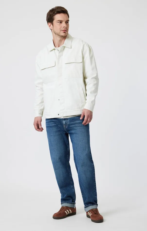Men Double Pocket Overshirt In Antique White Mavi Jeans Shirts Men Double Pocket Overshirt In Antique White Mavi Jeans Shirts