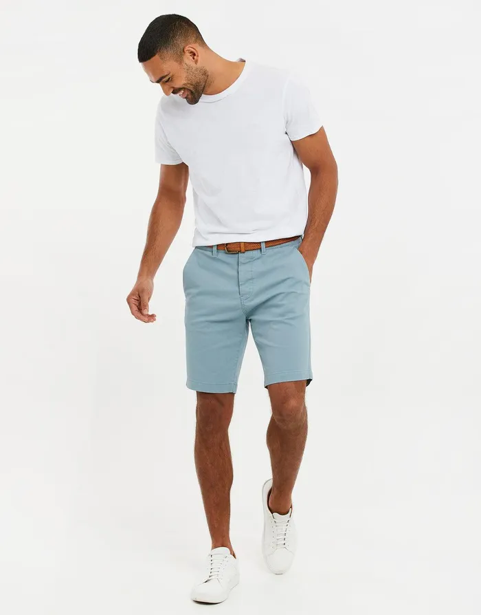 Men Duck Egg Blue Belted Chino Shorts Duck Egg Blue Threadbare Shorts Men Duck Egg Blue Belted Chino Shorts Duck Egg Blue Threadbare Shorts