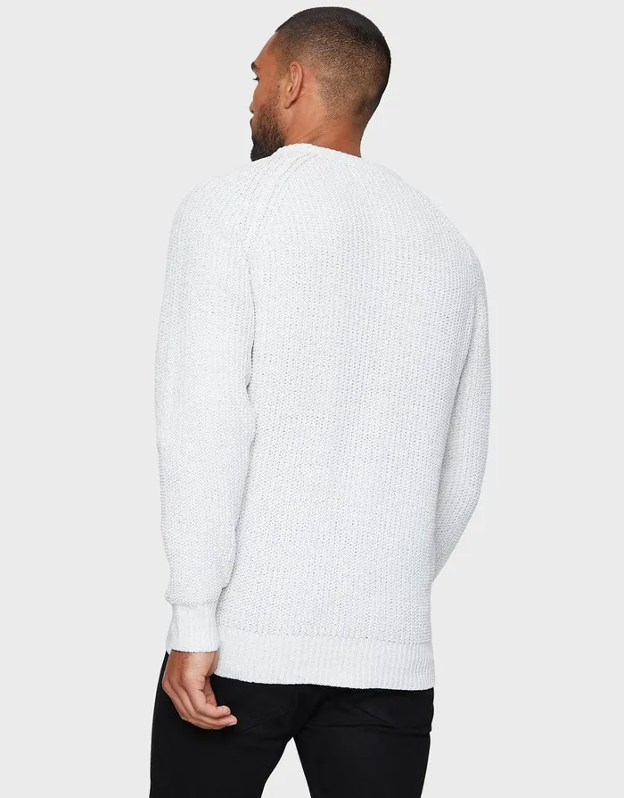Men Ecru Crew Neck Jumper Ecru Threadbare Knitwear Men Ecru Crew Neck Jumper Ecru Threadbare Knitwear