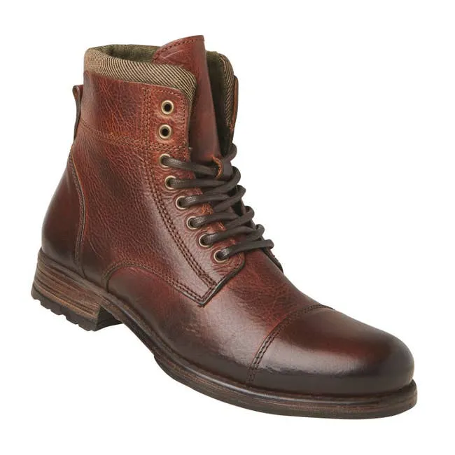 Men Feverr Cognac Leather Boots Windsor Smith Boots