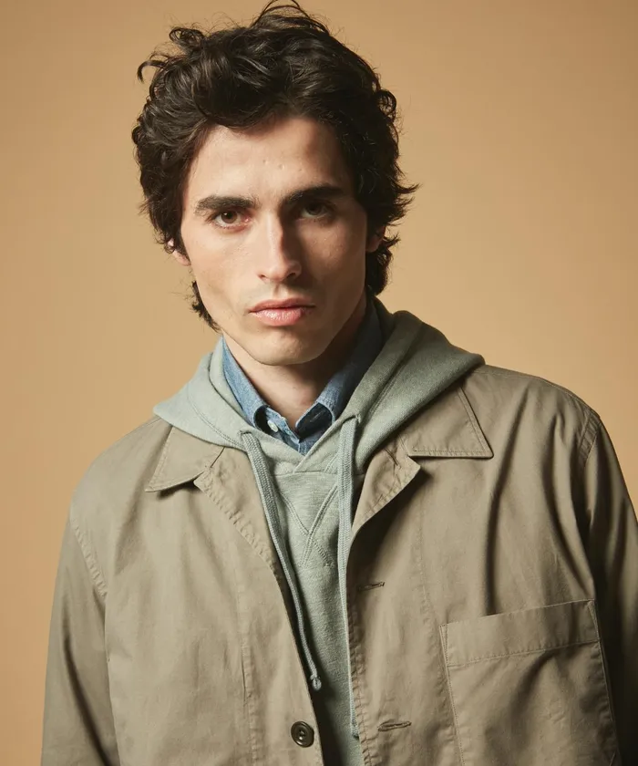 Men Hartford Jackets and Outerwear Army Perry Light Chino Jacket