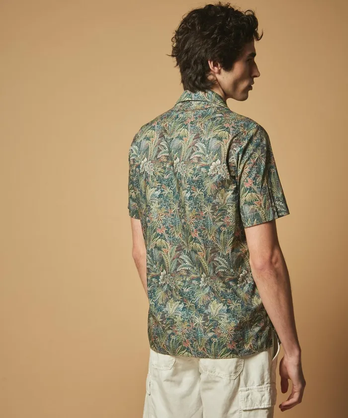 Men Hartford Shirts Liberty Print Slam Cotton Shirt