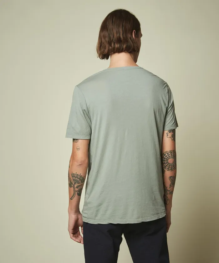 Men Hartford TShirts and Polos Verdigris Light Jersey VNeck TShirt