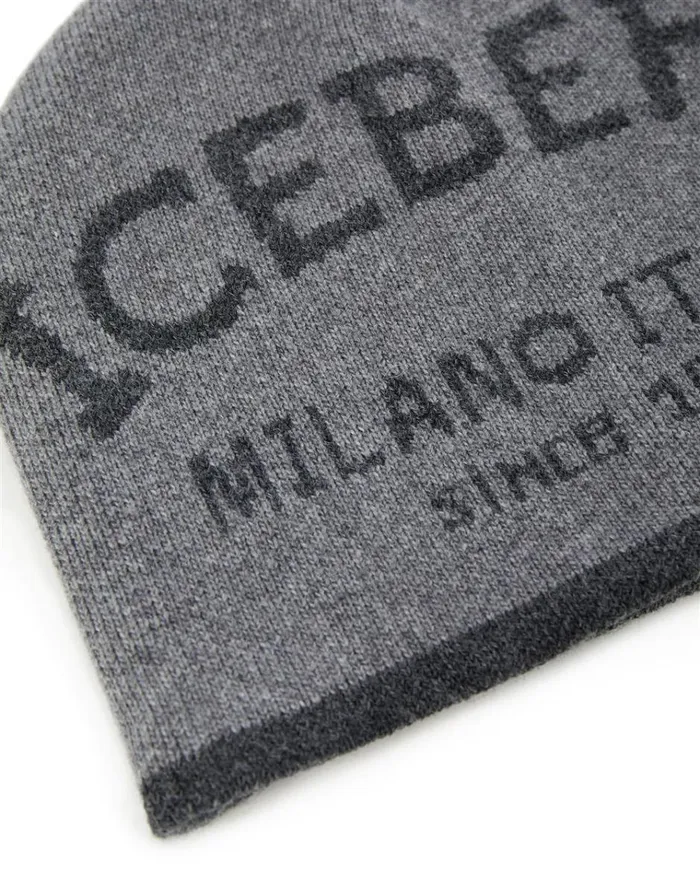 Men Hats Iceberg Knitted Hat In Carded Wool Blend Men Hats Iceberg Knitted Hat In Carded Wool Blend