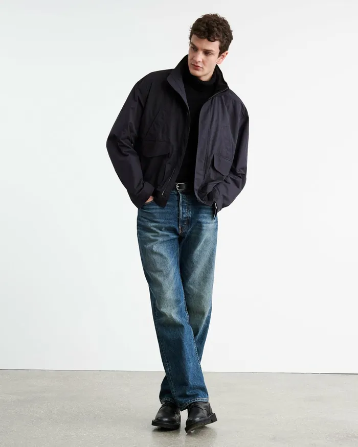 Men Jackets and Coats Nili Lotan RHETT JACKET Dark Navy