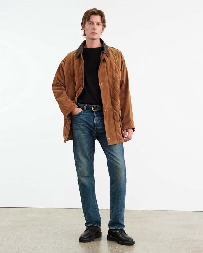 Men Jackets and Coats Nili Lotan SLANE LEATHER PARKA Martora