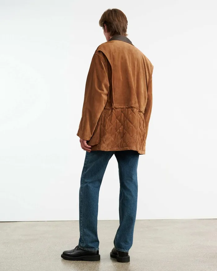 Men Jackets and Coats Nili Lotan SLANE LEATHER PARKA Martora