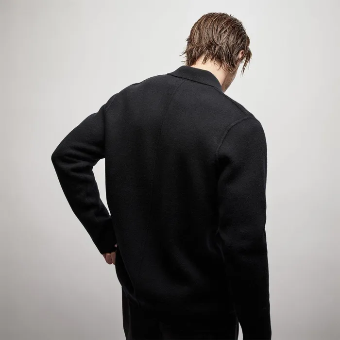 Men JacketsOuterwear James Perse Double Breasted Cashmere Blazer Black