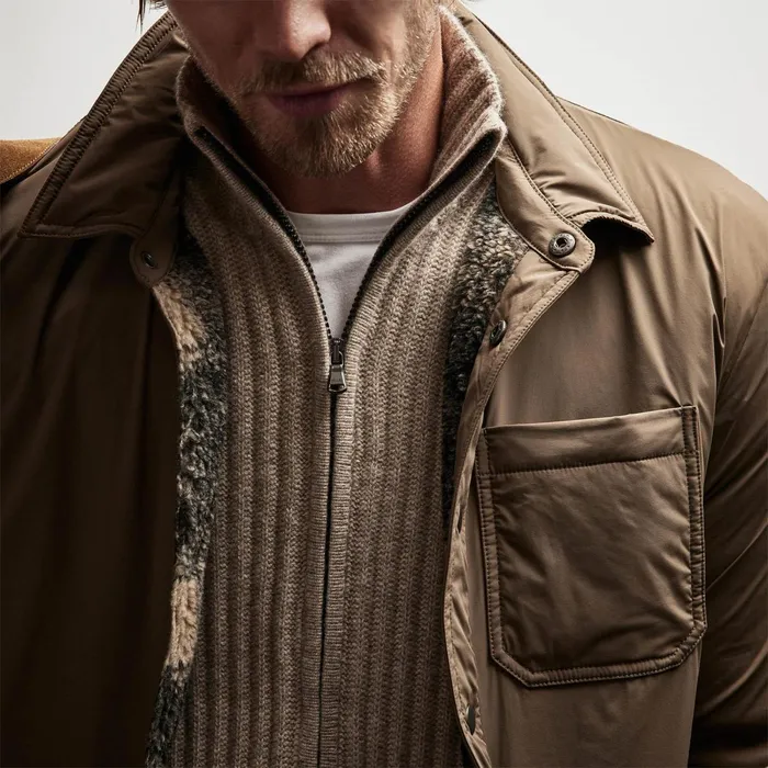 Men JacketsOuterwear James Perse Plaid Lined Performance Jacket Yucatoast