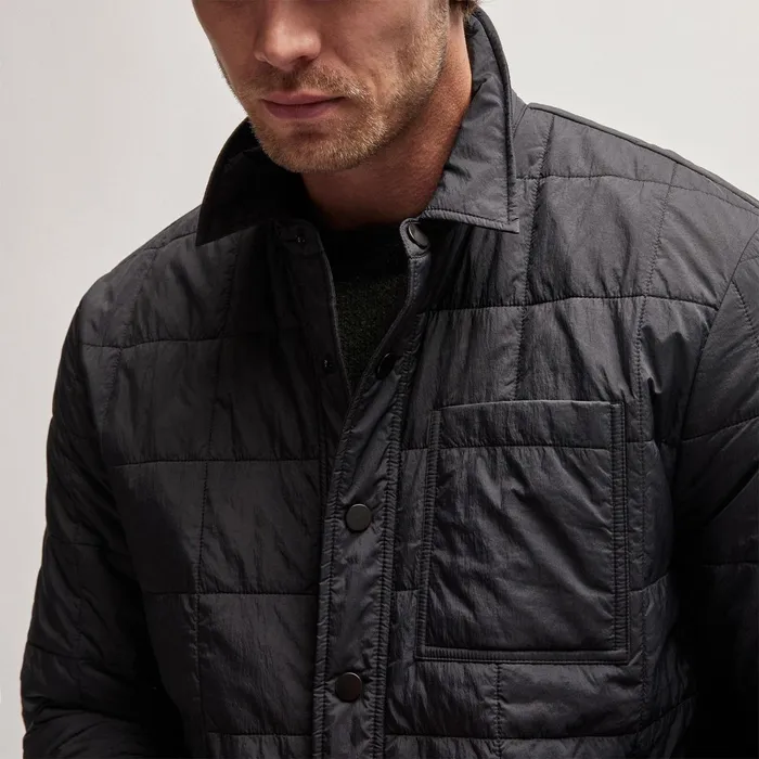 Men JacketsOuterwear James Perse Quilted Shirt Jacket Black