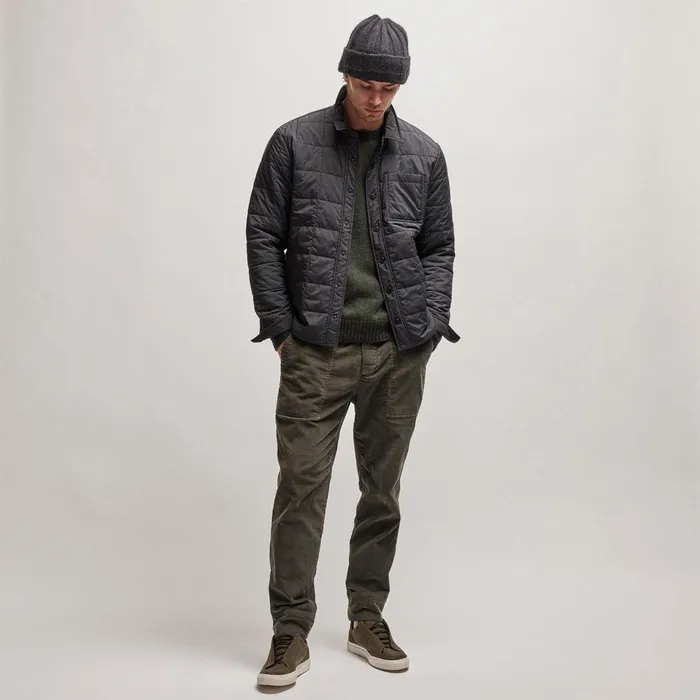 Men JacketsOuterwear James Perse Quilted Shirt Jacket Black