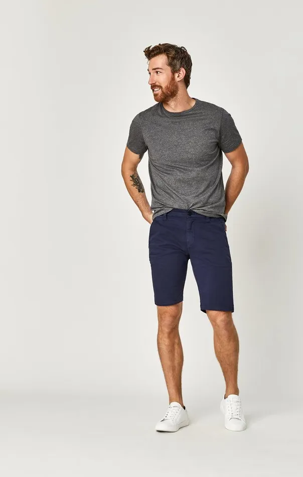 Men Jacob Shorts In Dark Navy Sateen Twill Mavi Jeans Shorts Men Jacob Shorts In Dark Navy Sateen Twill Mavi Jeans Shorts