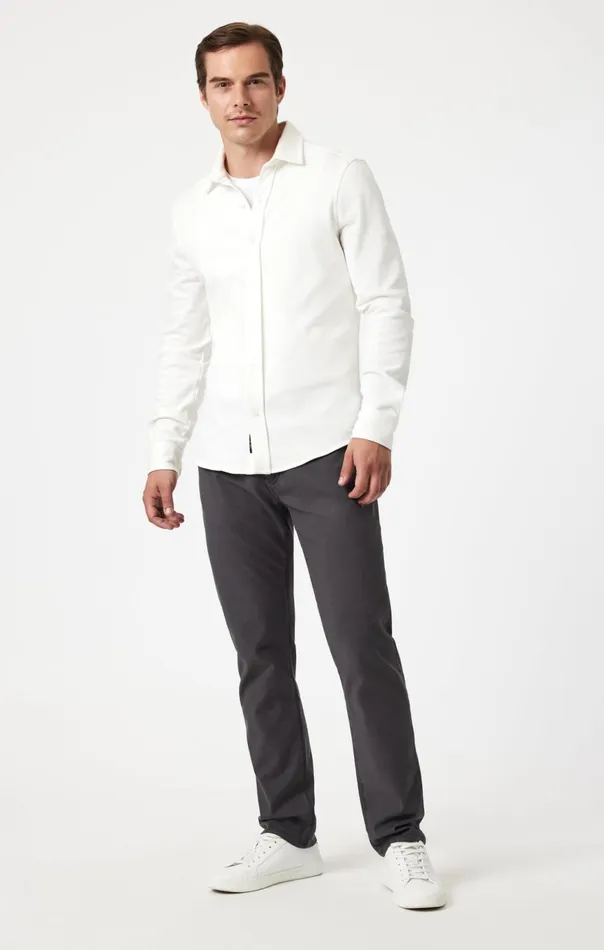 Men Jake Slim Leg In Ash Luxe Twill Mavi Jeans Pants