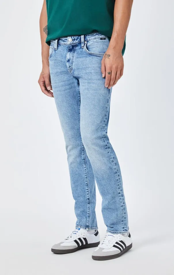 Men Jake Slim Leg In Light Brushed Recycled Blue Mavi Jeans Denim Men Jake Slim Leg In Light Brushed Recycled Blue Mavi Jeans Denim