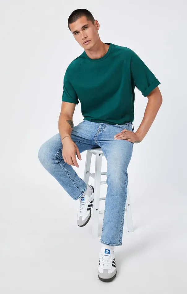 Men Jake Slim Leg In Light Brushed Recycled Blue Mavi Jeans Denim Men Jake Slim Leg In Light Brushed Recycled Blue Mavi Jeans Denim