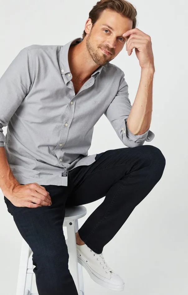 Men Jake Slim Leg Jeans In Dark Indigo Williamsburg Mavi Jeans Denim