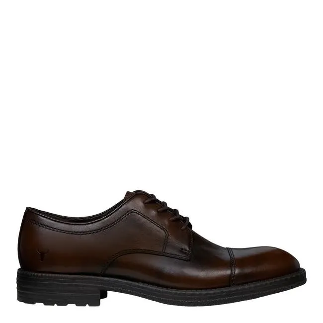 Men Kaison Tobacco Leather Shoes Windsor Smith Shoes