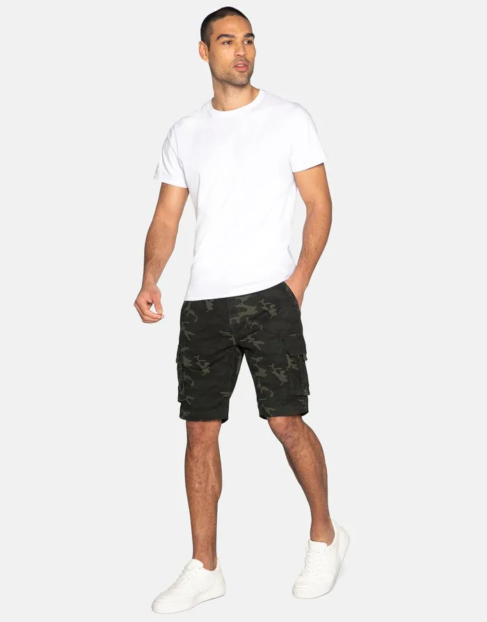 Men Khaki Camo Cargo Shorts Khaki Threadbare Shorts Men Khaki Camo Cargo Shorts Khaki Threadbare Shorts