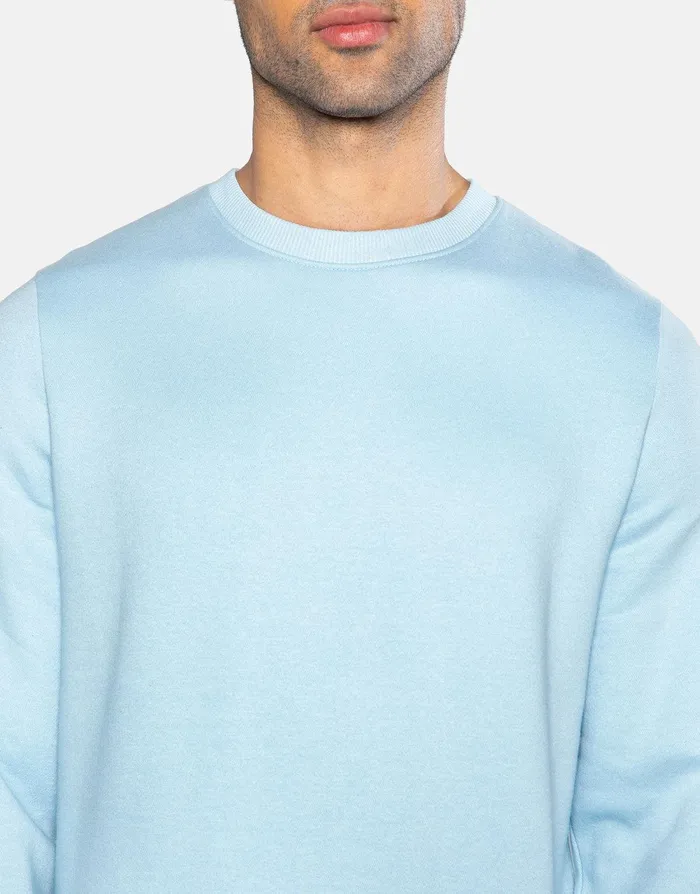 Men Light Blue Crew Neck Sweatshirt Light Blue Threadbare Sweatshirts Men Light Blue Crew Neck Sweatshirt Light Blue Threadbare Sweatshirts