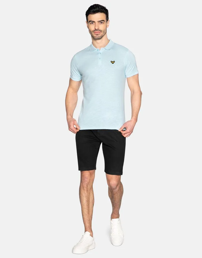 Men Light Blue Short Sleeve Polo Shirt Blue Threadbare Polo Shirts Men Light Blue Short Sleeve Polo Shirt Blue Threadbare Polo Shirts