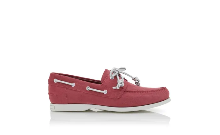 Men Loafers Manolo Blahnik SIDMOUTH Pink Suede Boat Shoes Men Loafers Manolo Blahnik SIDMOUTH Pink Suede Boat Shoes