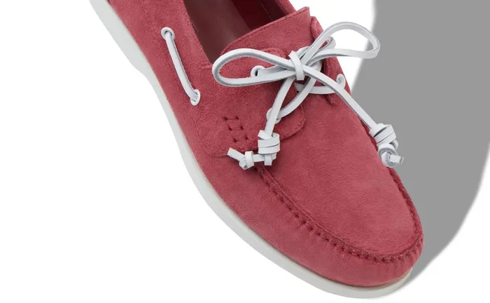 Men Loafers Manolo Blahnik SIDMOUTH Pink Suede Boat Shoes Men Loafers Manolo Blahnik SIDMOUTH Pink Suede Boat Shoes