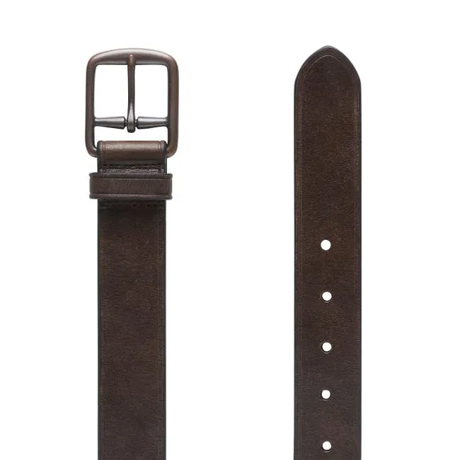 Men Louis Jean Belt Chocolate Leather Windsor Smith Belts