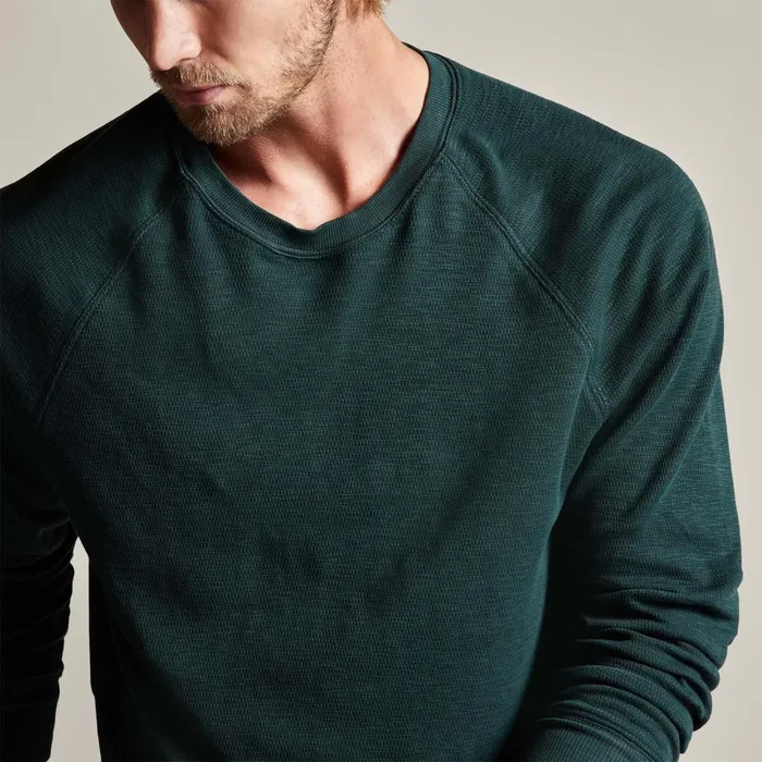 Men Lounge James Perse Long Sleeve Thermal Raglan Canopy Pigment