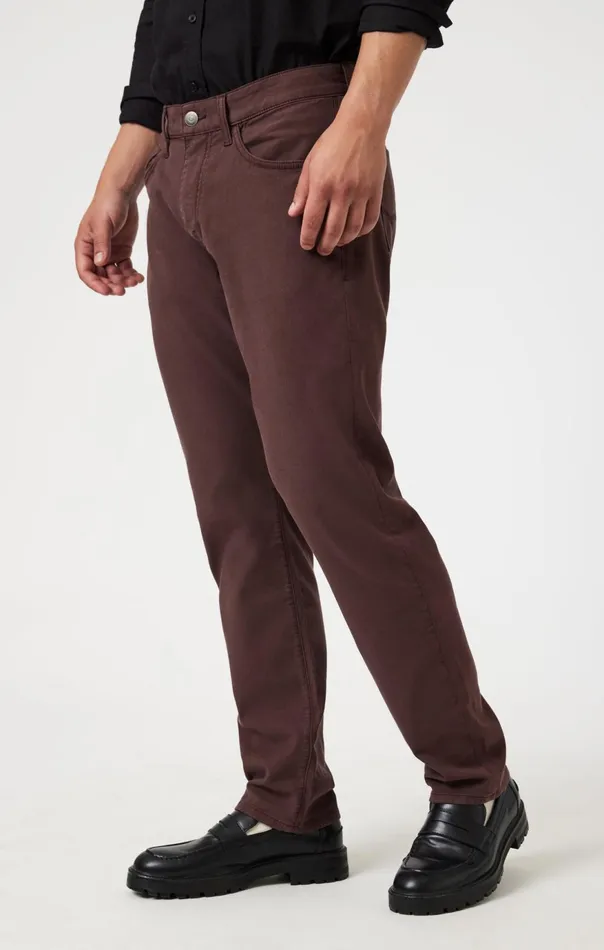 Men Marcus Slim Straight Leg In Currant Luxe Twill Mavi Jeans Pants Men Marcus Slim Straight Leg In Currant Luxe Twill Mavi Jeans Pants