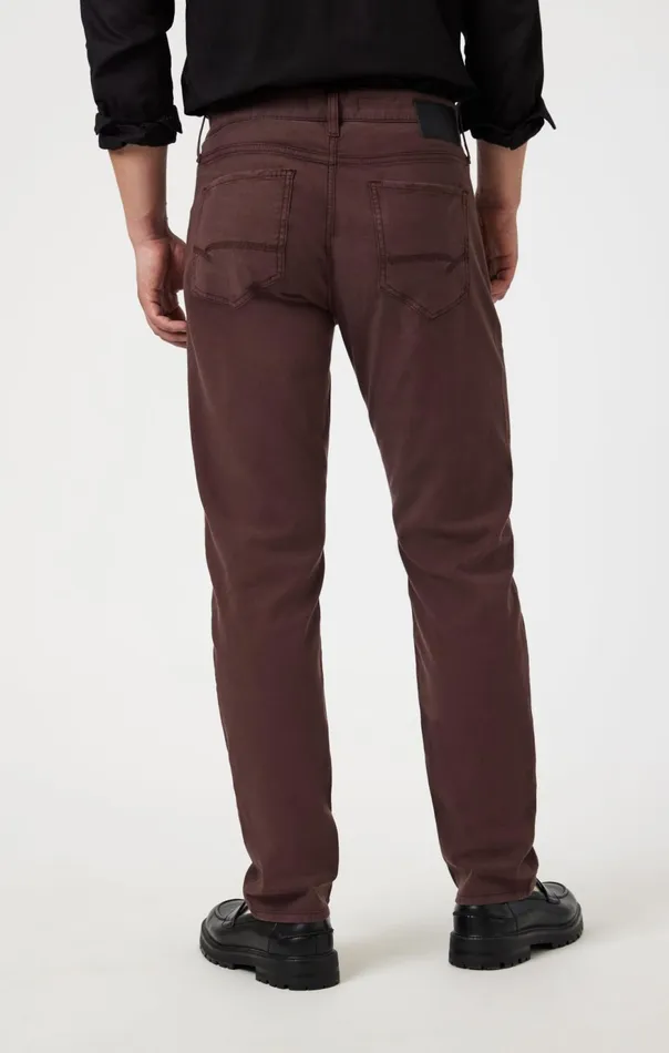 Men Marcus Slim Straight Leg In Currant Luxe Twill Mavi Jeans Pants Men Marcus Slim Straight Leg In Currant Luxe Twill Mavi Jeans Pants