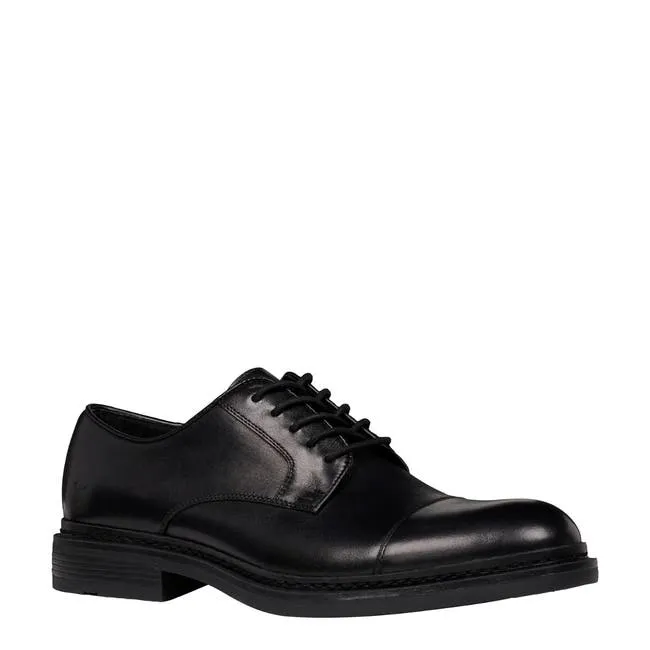 Men Massimo Black Leather Shoes Windsor Smith Shoes