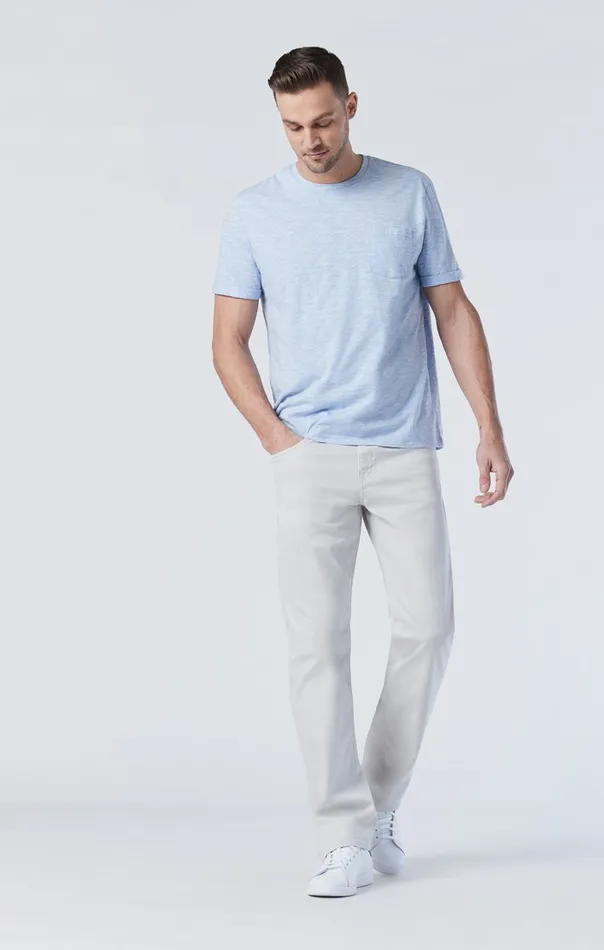 Men Matt Relaxed Straight Leg In Oyster Mushroom Twill Mavi Jeans Pants