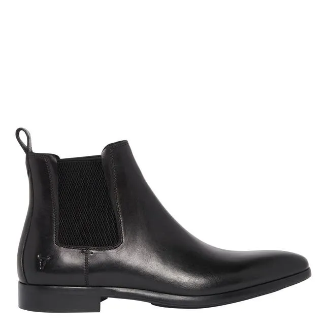 Men Matteo Black Leather Boots Windsor Smith Boots