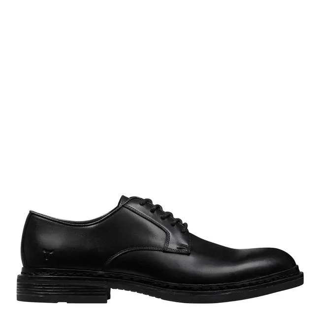 Men Maverick Black Leather Shoes Windsor Smith Shoes