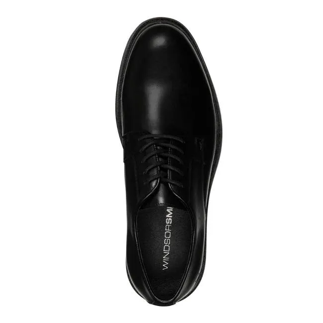 Men Maverick Black Leather Shoes Windsor Smith Shoes