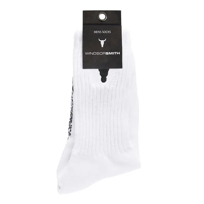 Men Men039s Crew Sock White Windsor Smith Socks