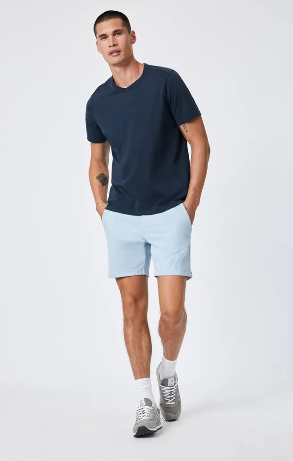 Men Nate Shorts In Celestial Blue Twill Mavi Jeans Shorts