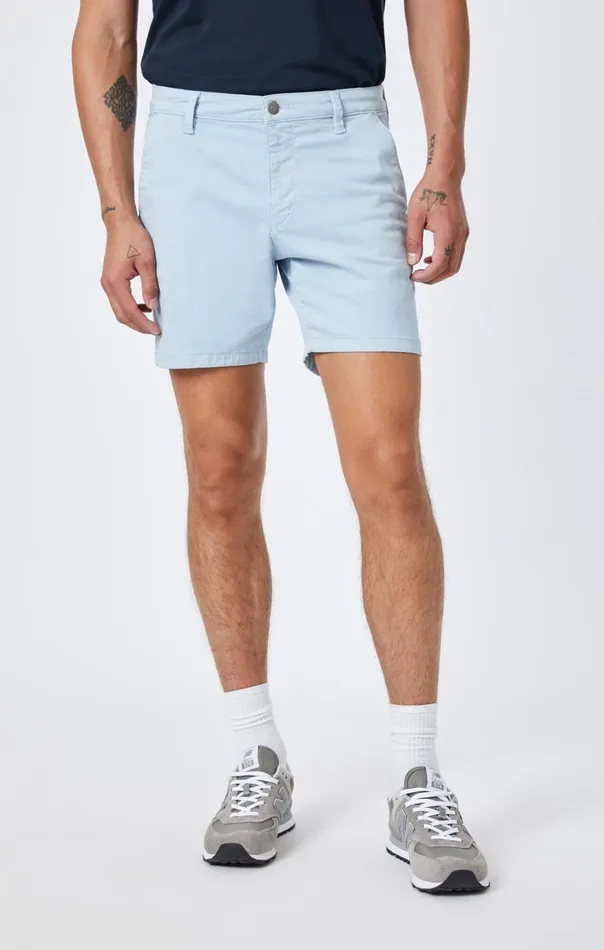 Men Nate Shorts In Celestial Blue Twill Mavi Jeans Shorts Men Nate Shorts In Celestial Blue Twill Mavi Jeans Shorts