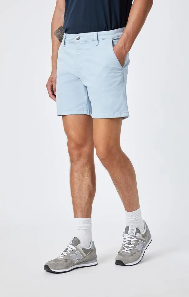 Men Nate Shorts In Celestial Blue Twill Mavi Jeans Shorts Men Nate Shorts In Celestial Blue Twill Mavi Jeans Shorts